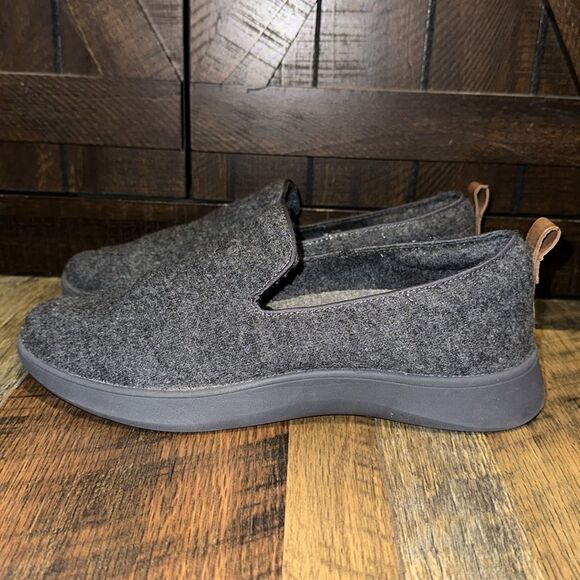 DR SCHOLLS Gray Moisture Wicking Cushioned Free Step & Go Slip On Flat Shoes Sz9 - Picture 8 of 16